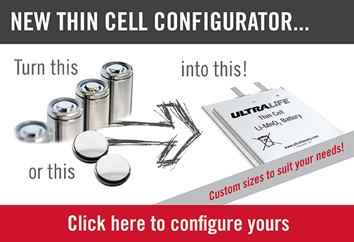 Ultralife Thin Cell Configurator